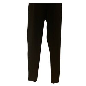 SUPERDRY SPORT leggings, black, solid fabric to the knees , perforated below.